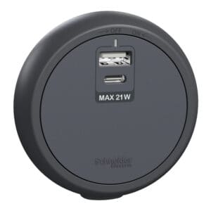 Schneider 施耐德 – Easy series 21W Type A+C USB 插座模組 A3J210UAC_GY