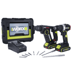 WORX 威克士 – 20V鋰電電錘(油壓鑽)+鋰電電批套裝